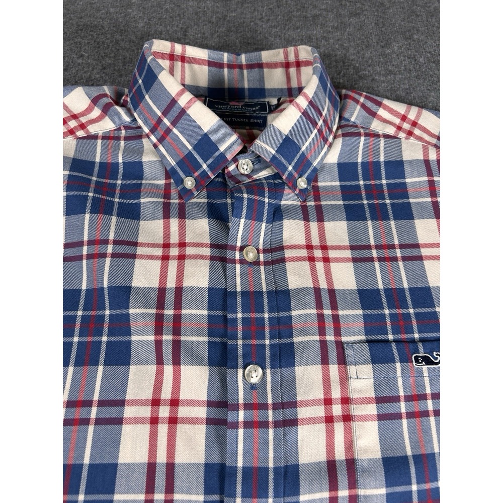Vineyard Vines Slim Fit Tucker Shirt Men L Multi Button Down Performance Stretch - Picture 3 of 6